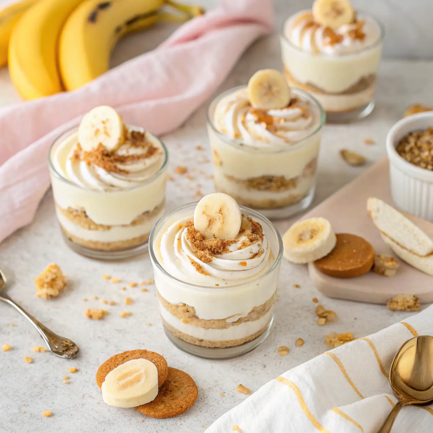 These Banana Cream Pie Cups Go First at Every Party