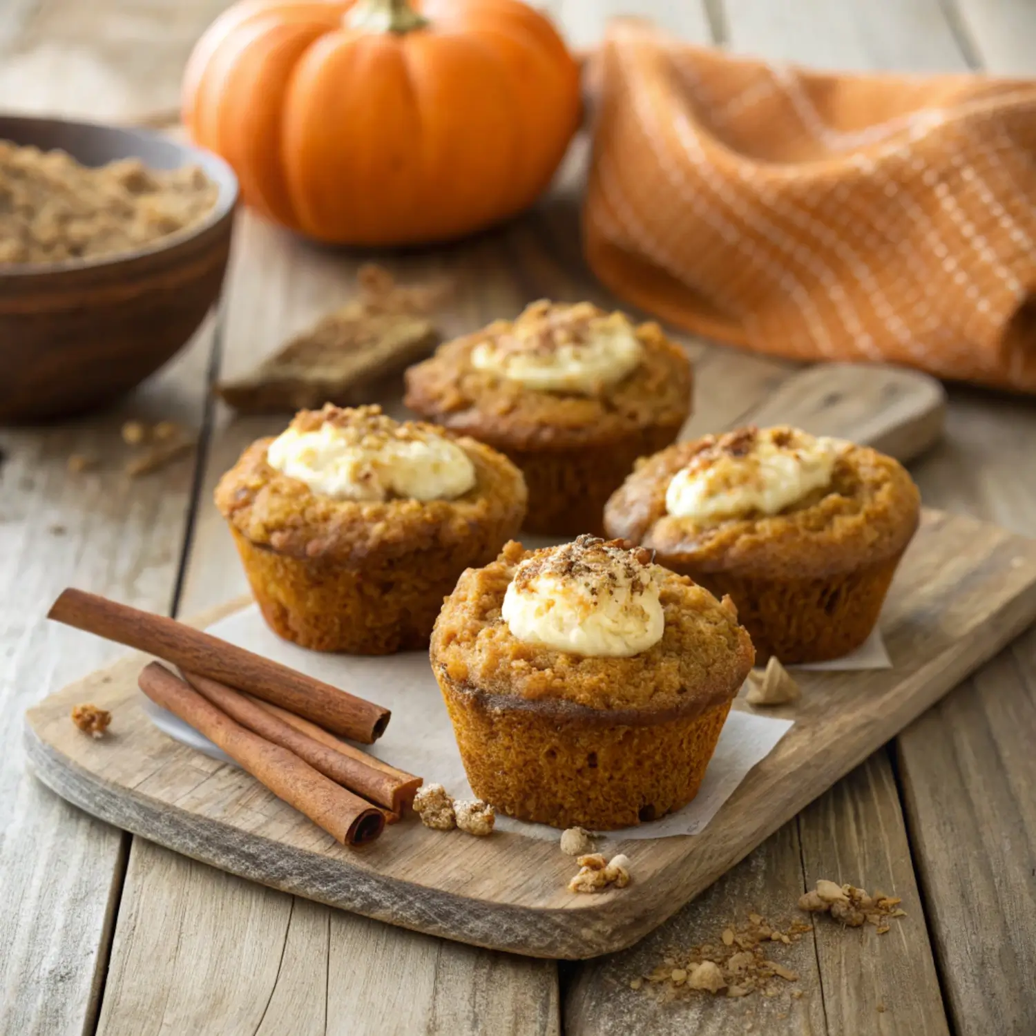 You’ll Want These Pumpkin Cream Cheese Muffins All Season Long 🎃🧁