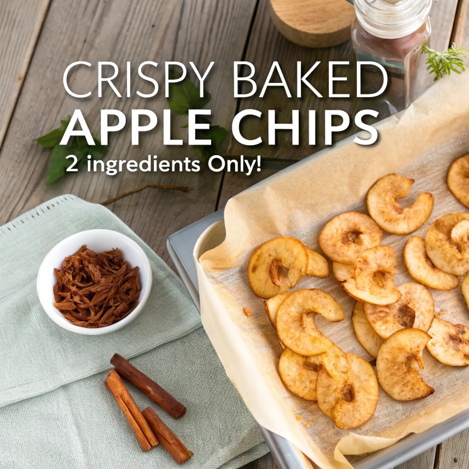 Baked Apple Chips (Crispy & Healthy!) 🍏👌
