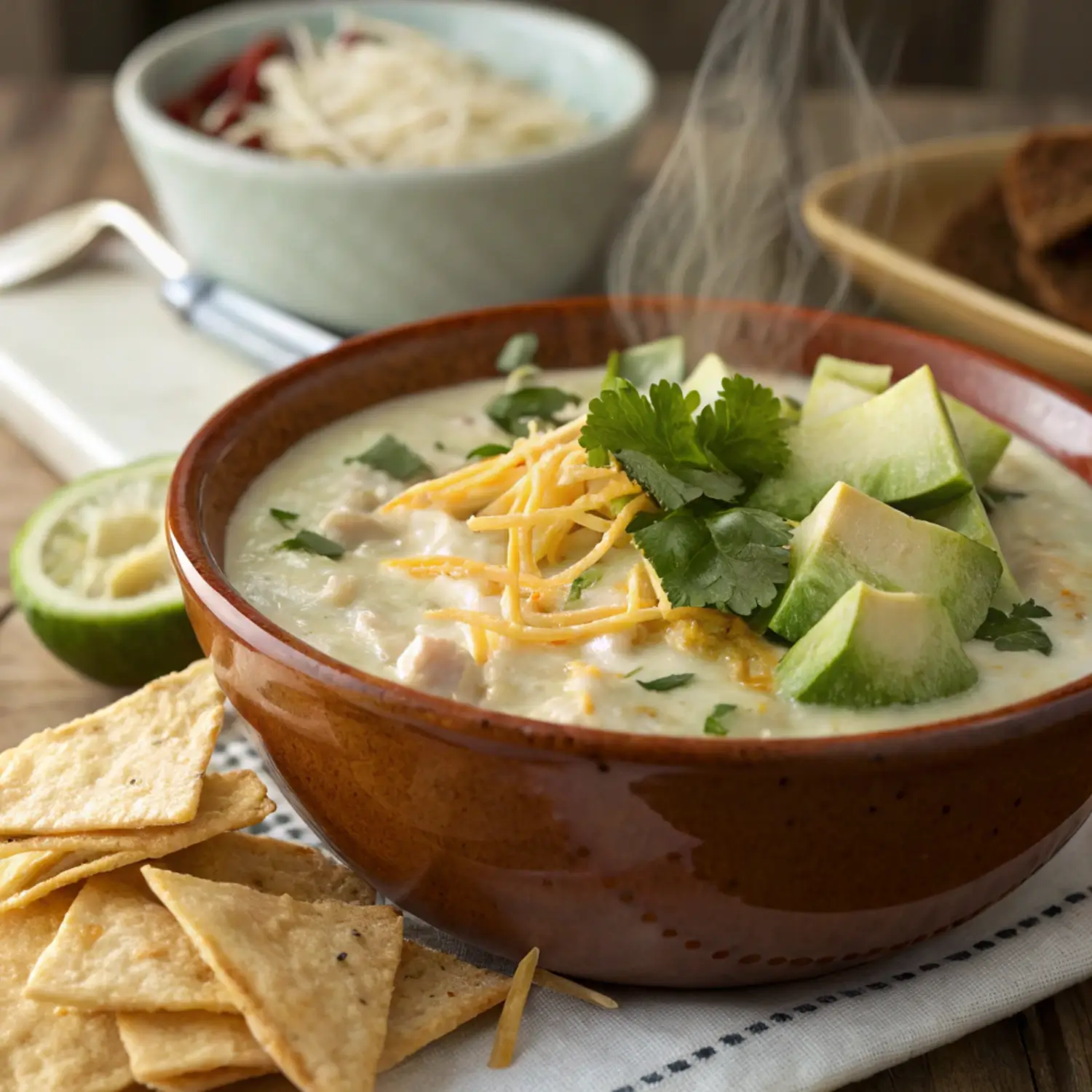 🌶️ Creamy & Spicy White Chicken Chili (Easy Homemade Recipe!)