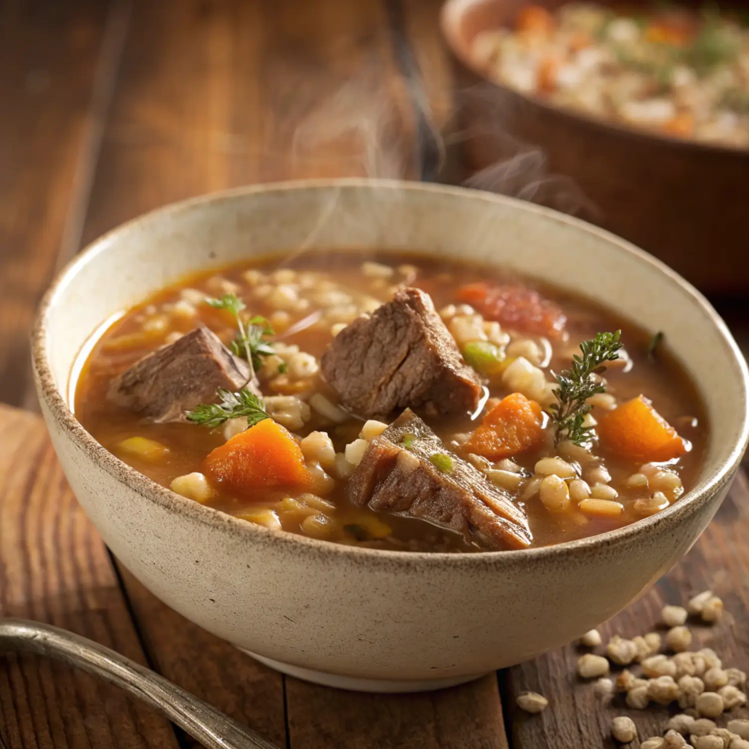 Hearty Beef Barley Soup (Easy Homemade Version!) 🥣🥕🍖
