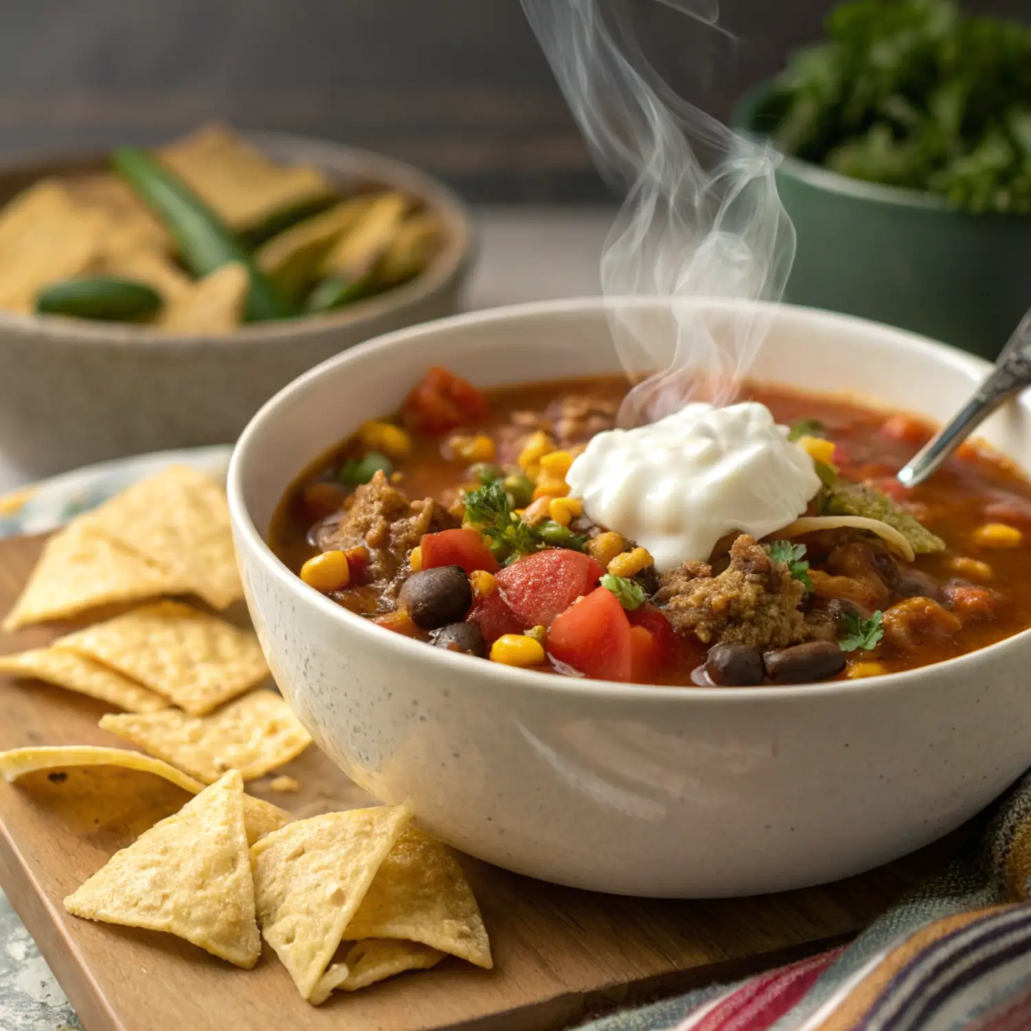 🌶️ Spicy Taco Soup (One-Pot Dinner!) – Easy Homemade Recipe You’ll Crave Weekly